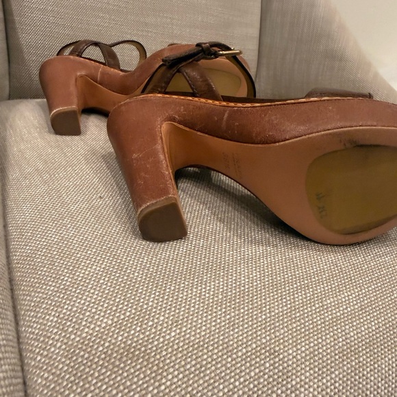 Prada Women's Dark Brown Leather Heels - Picture 9 of 11